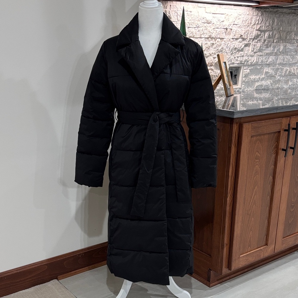 Adolfo Dominguez Black Puffer Coat